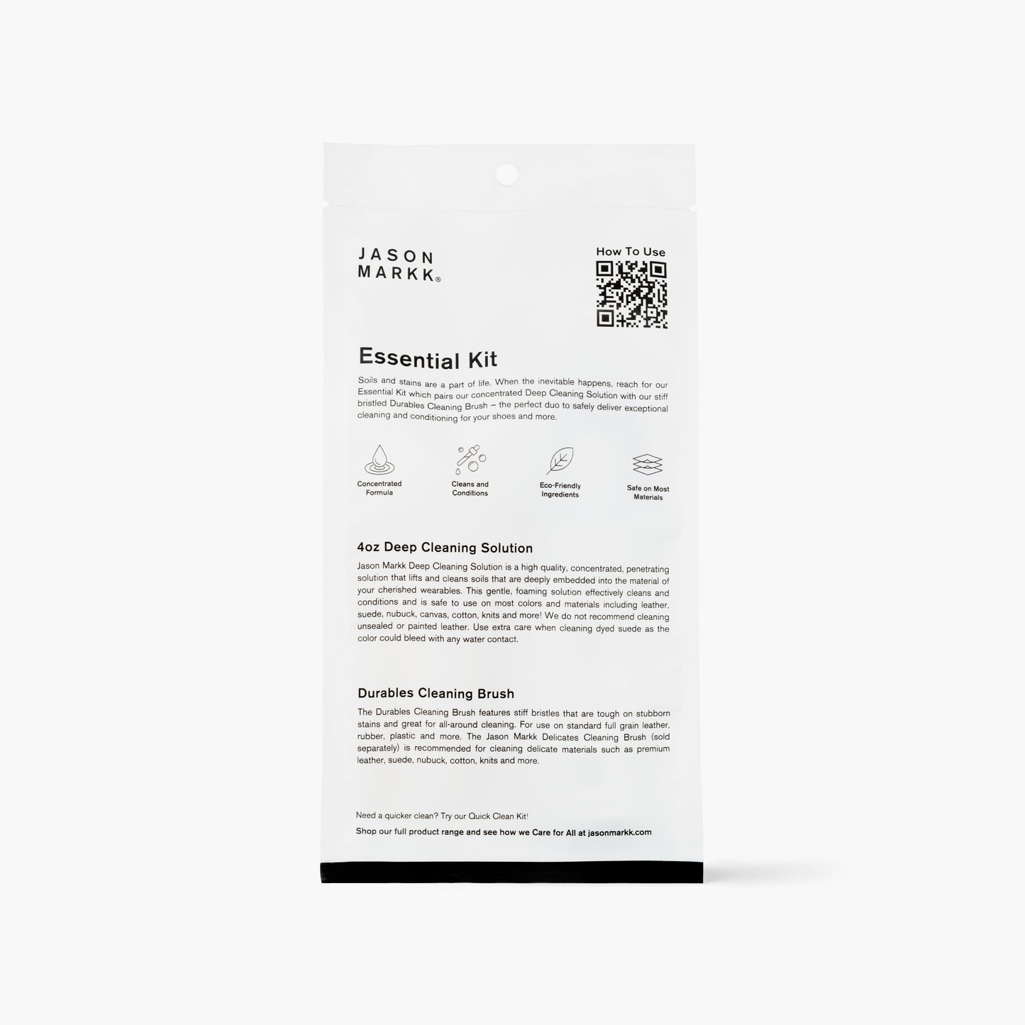 Jason Markk Essential Kit - Back Packaging