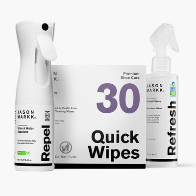 Jason Markk Repel Revive Refresh Bundle in front of a white background